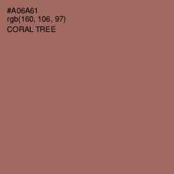 #A06A61 - Coral Tree Color Image